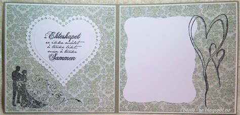 Bentes Kreative Side Bryllupskort Wedding Card