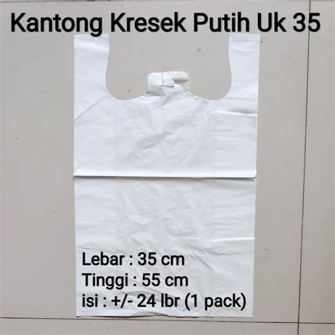 Kresek Putih Tebal 35 Kantong Kresek Putih Tebal Uk 35 Plastik