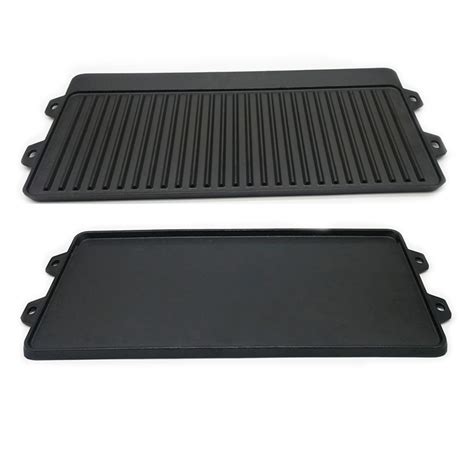 205′′x10′′ Preseasoned Cast Iron Reversible Griddle Plate Double Use Griddle China Grill And