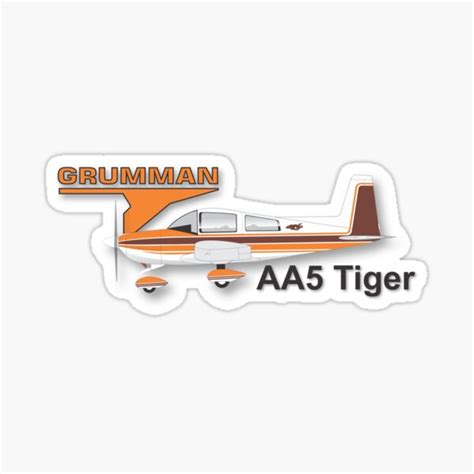 "Grumman AA5 Tiger" Sticker for Sale by GregThompson | Redbubble