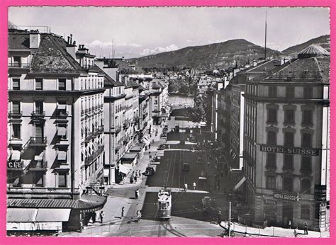 Genf Genève Rue du Mont Blanc belebt mit Tram Kaufen auf Ricardo