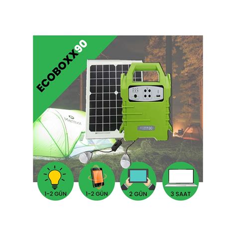 Ecoboxx Ta Nabilir G Ne Enerji Solar Panel Kit Fiyat