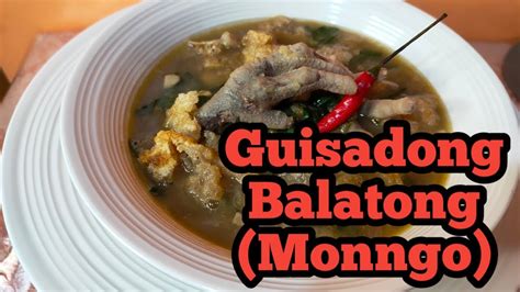 Guisadong Balatong Monggo Recipe 15 Youtube