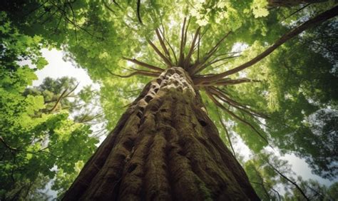 Premium Ai Image Majestic Tree Towering Over In Natural Surroundings