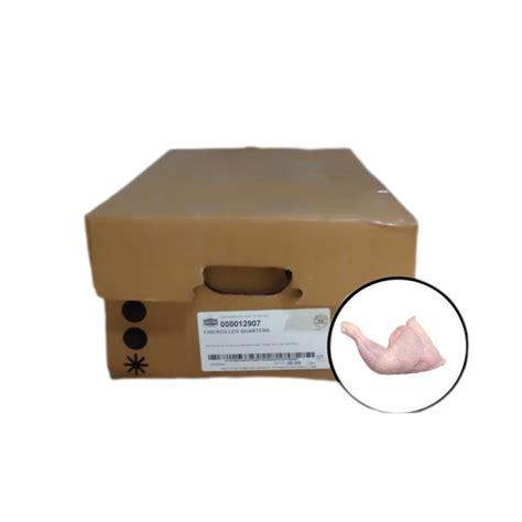 Caja De Cuartos Traseros De Pollo 18 Kg 40 Lb Supermarket 23 Es