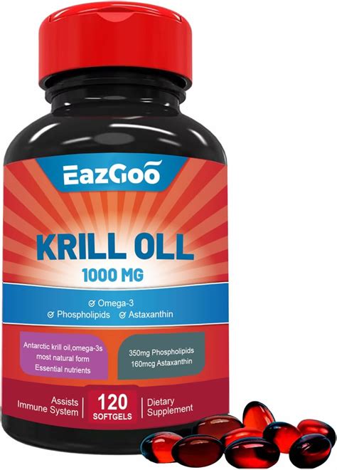 Amazon Krill Oil Omega Supplement Mg Antarctic Krill Oil