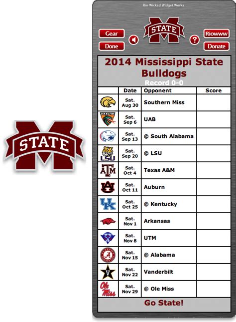 Mississippi State Football Schedule Printable - Printable And Enjoyable ...