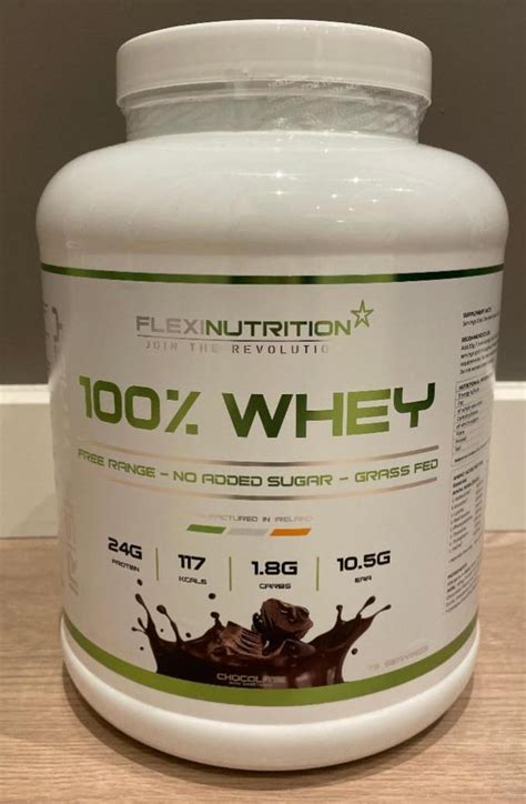 100 Whey Chocolate Flexi Nutrition kalorie kJ a nutriční hodnoty