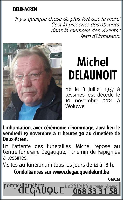 Michel Delaunoit Avis N Crologique Lavenir Net