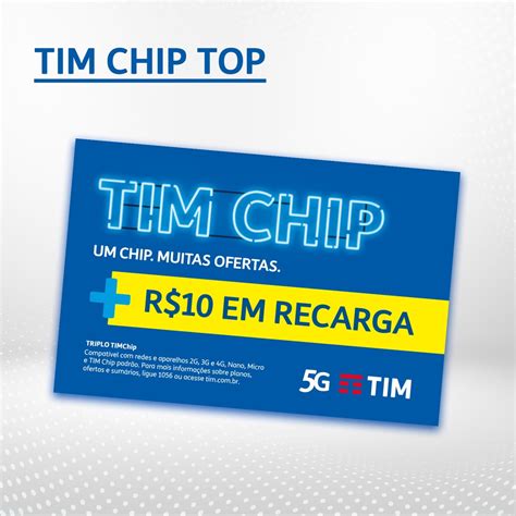 Tim Chip Top R Em Recarga No Shoptime