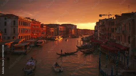 Vid O Stock The Iconic Canale Grande The Most Important Canal Of Old