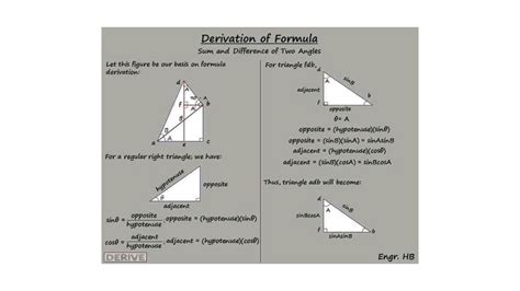 SOLUTION: Trigonometry derivation of formulas - Studypool