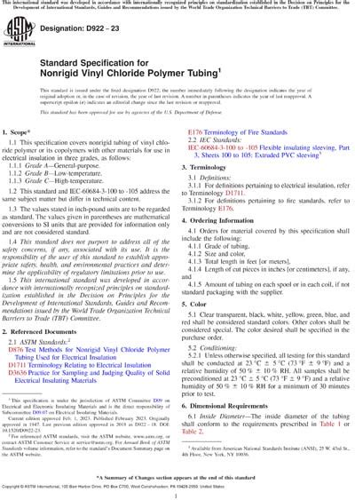 Astm D Standard Specification For Nonrigid Vinyl Chloride 42066 Hot