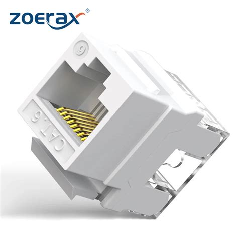 Zoerax Cat E Cat Rj Keystone Jacks Slim Profile Conector De Pared