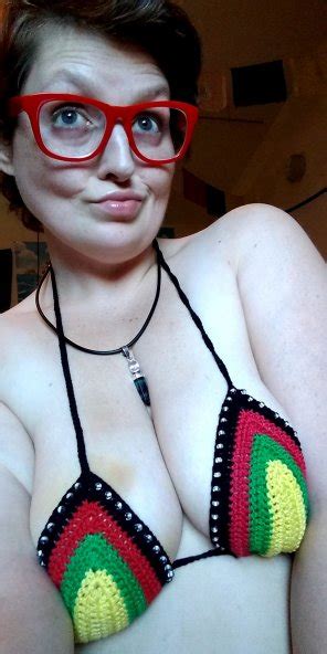Crocheted Bikini Top Matches My Glasses Porn Pic
