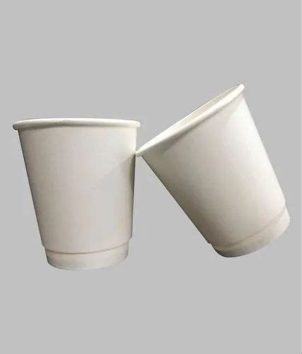 Plain Double Wall White Paper Cup Capacity Ml At Rs Piece In Nagpur