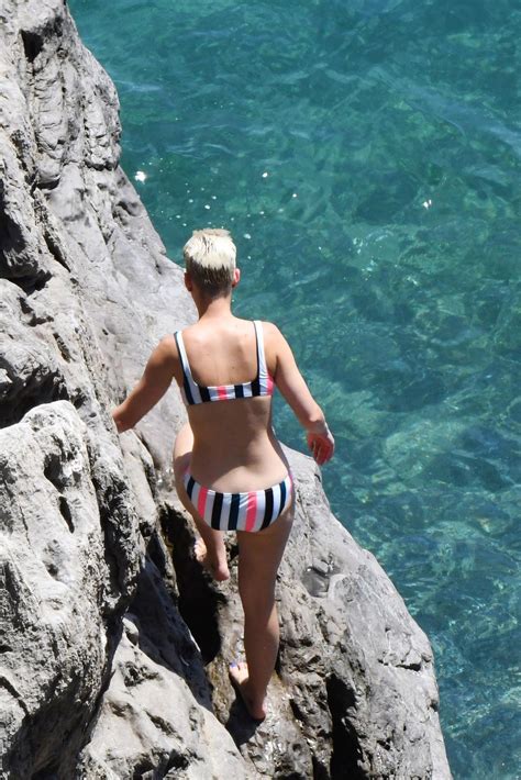 KATY PERRY In Bikini At A Beach In Amalfi 07 10 2017 HawtCelebs