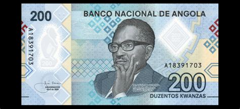 Banknote Angola P Kwanzas Polymer