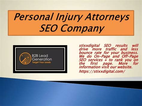 Ppt Personal Injury Attorneys Seo Company Powerpoint Presentation