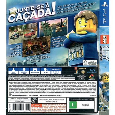 Lego City Undercover Ps Seminovo Jogo M Dia F Sica Arena Games