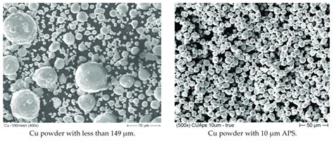 SEM Micrographs Of The Two Different Particle Sizes Of As Received