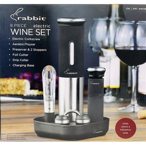 Rabbit 8-piece Electric Wine Set Corkscrew - Walmart.com