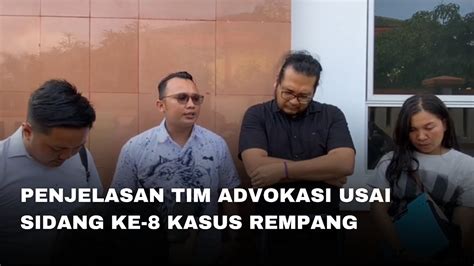 Penjelasan Tim Advokasi Rempang Usai Sidang Ke Di Pn Batam Senin