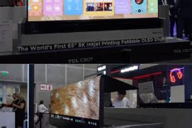 Tcl Csot Is The World S First Inch K Inkjet Printing Foldable Oled