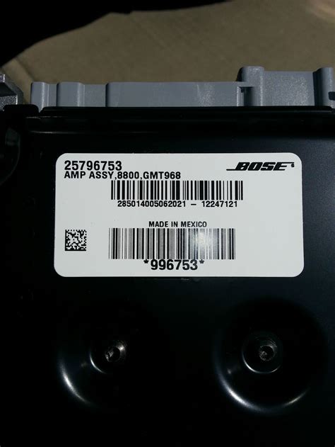 Replacing The Bose Amplifier GMC Acadia Forum