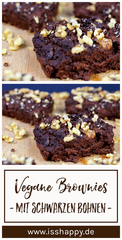 Schwarze Bohnen Brownies Super Saftig Vegan Zuckerfrei Rezept