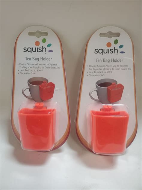 Two New Squish Tea Bag Holders