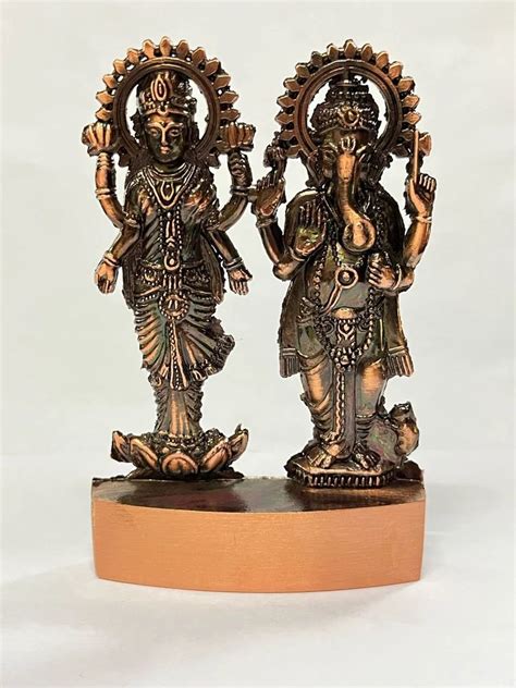 Flat Brown Standing Laxmi Ganesh At Rs Piece Ganesh Laxmi Murti In