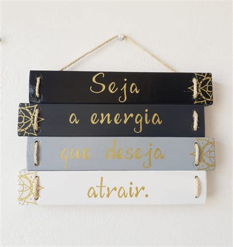 Quadro Decorativo Seja A Energia Que Deseja Atrair Elo7