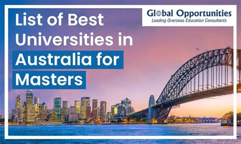 List Of Best Universities In Australia For Masters Study Abroad