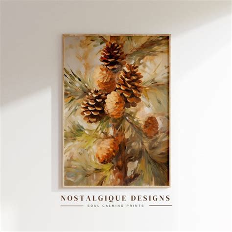 Pinecone Wall Art Etsy