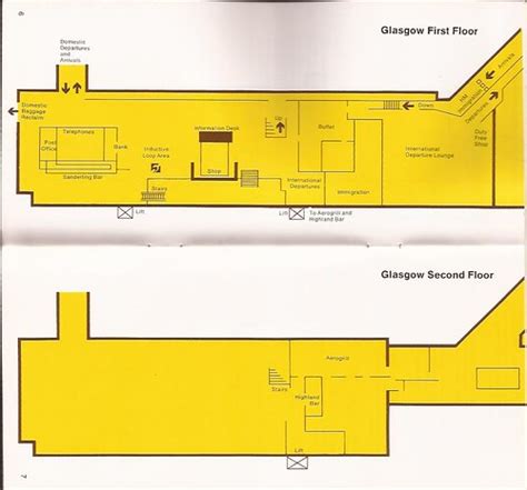 Glasgow Airport Gla Terminal Map First And Second Floors Flickr