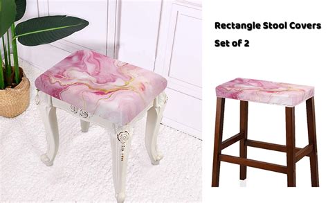 Amazon Luarisgur Bar Stools Covers Set Of Daisy Wood Print