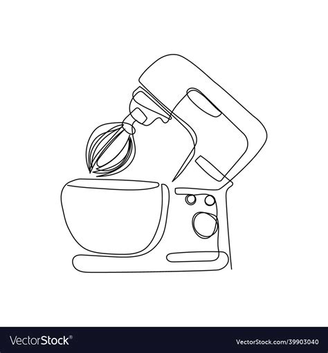 Electric Mixer Drawing