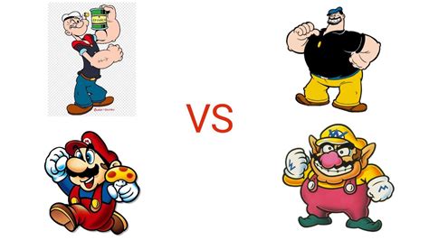 Mugen Popeye Mario Vs Bluto Wario Youtube