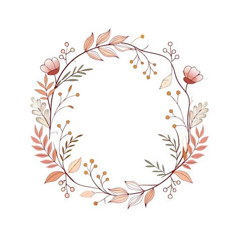 Premium Vector | Beautiful Minimalist Floral Frame Border Vector Illustration