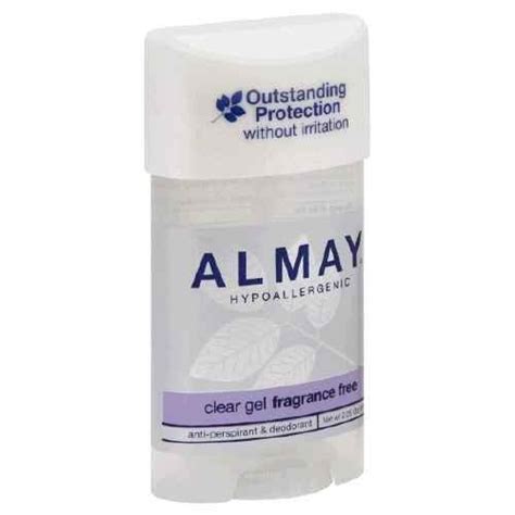 Almay Clear Gel Antiperspirant And Deodorant Clear Gel Fragrance Free