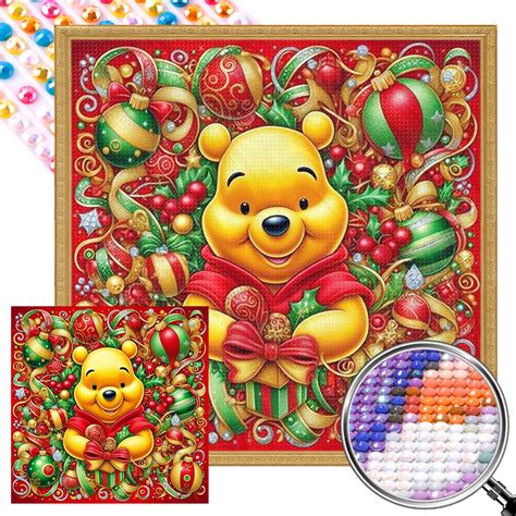 Pre Sale Winnie The Pooh 40 40CM Canvas AB Round Drill Diamond Painting