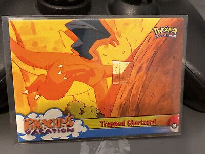 1999 Topps Pikachu S Vacation Trapped Charizard 51 Pokemon Card 123