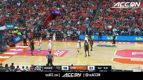 Wake Forest Vs Syracuse Basketball Highlights 2017 18 Video