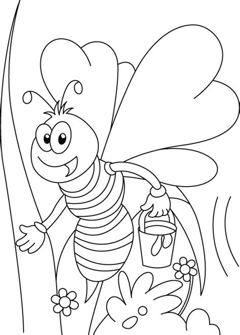 Free Printable Honey Bee Coloring Pages