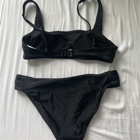 Black Target Bikini Set Barely Worn Depop