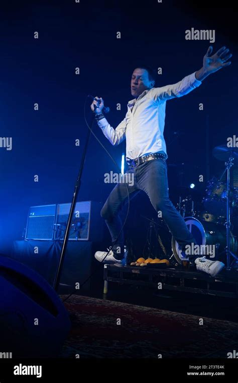 Photographs Of Rick Witter Of Shed Seven Performing At Barrowland