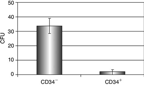 Colony Forming Unit Cfu Assay Identifi Es Cd34 Negative Cells As More Download Scientific