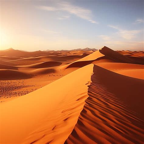 Unas Dunas De Arena En El Desierto Foto Premium