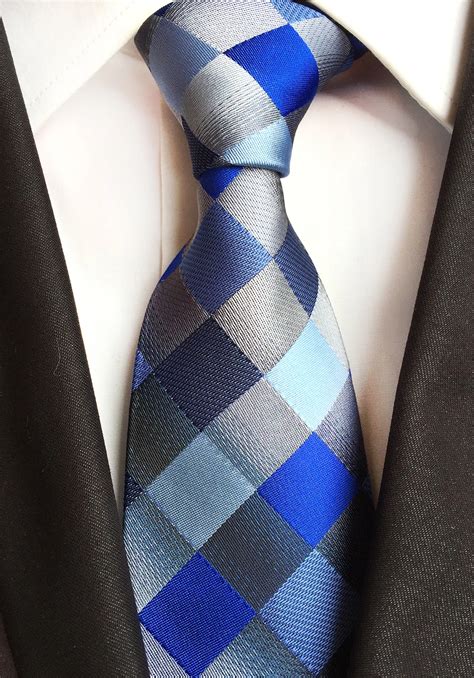 8cm Classic Men Formal Ties Fashion Plaids Wedding Party Necktie -in Men's Ties & Handkerchiefs ...